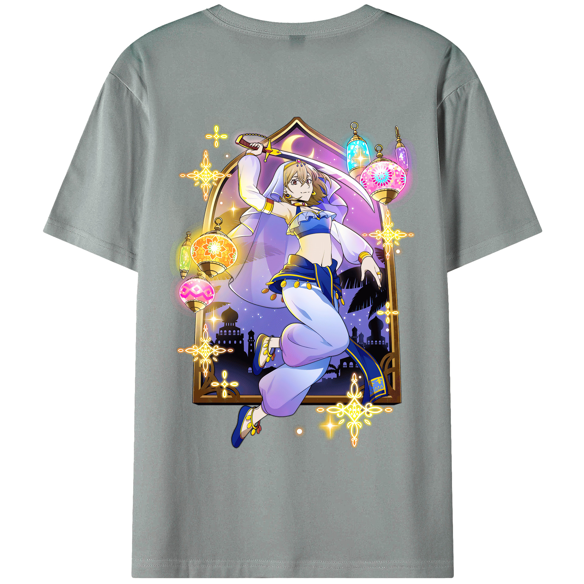 （画像用） 文豪ストレイドッグス Bungo Stray Dogs 綿100％ メンズ半袖Tシャツ（バックプリント） 通気性